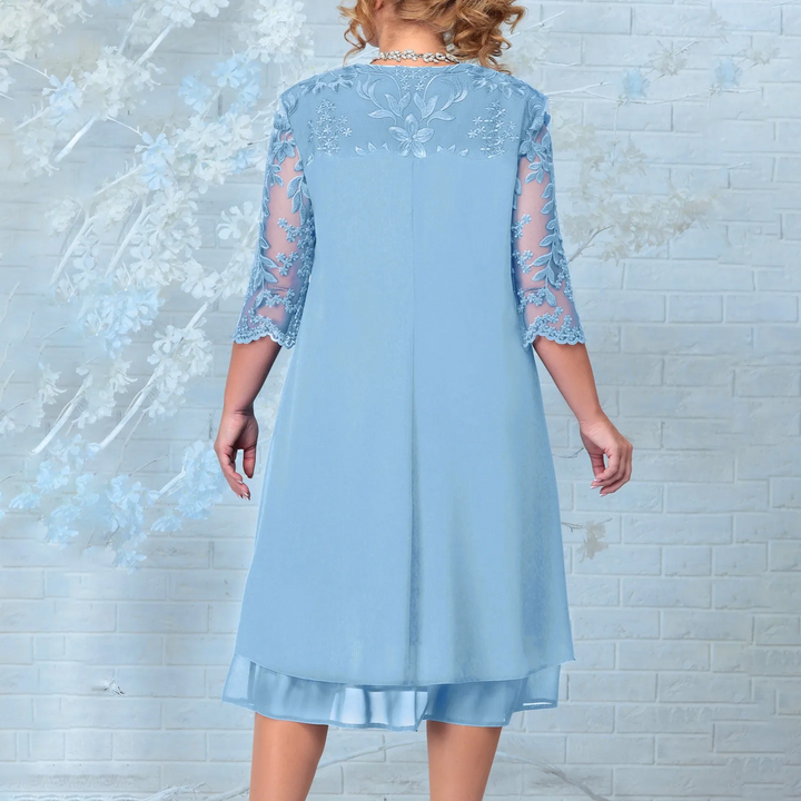 Levoire | Robe Brodée De Fleurs Grande Taille