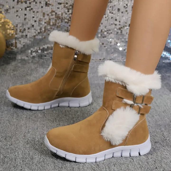 Levoire | Bottes De Neige Femme – Chaudes Et Antidérapantes Beige clair
