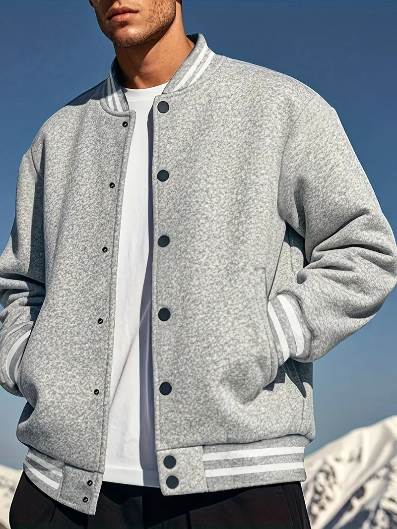 Levoire | Coupe-Vent Polaire Pour Hommes Gris clair
