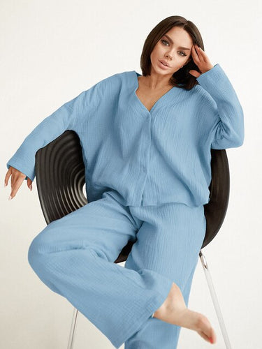 Levoire | Pyjama Pour Femmes En Coton Grande Taille