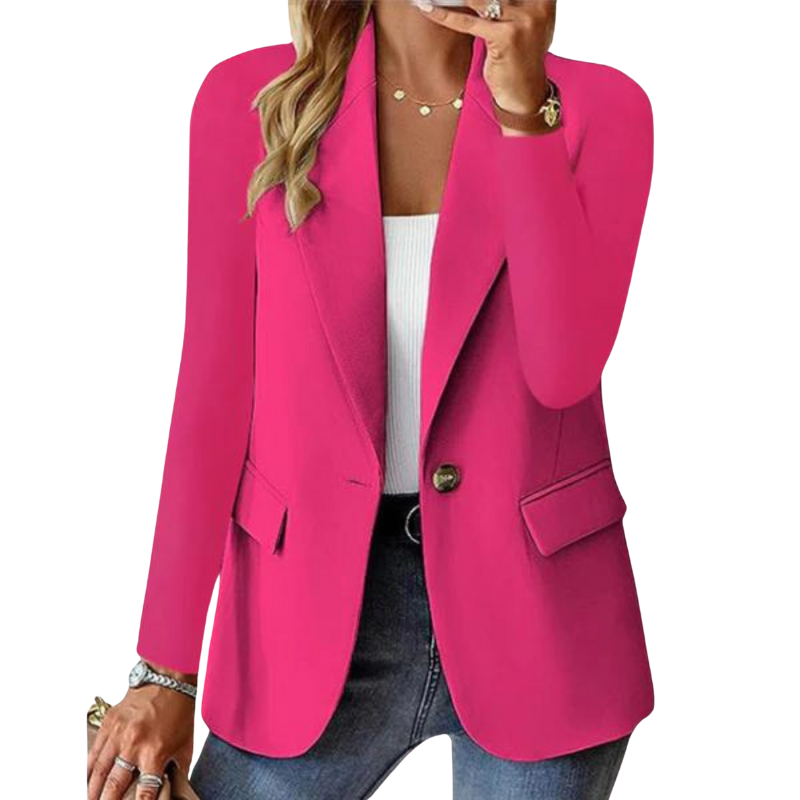 Levoire | Blazer Élégant Avec Fermeture À Un Bouton Et Coupe Cintrée Pour Femmes Rosa