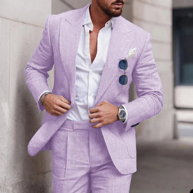 Levoire | Ensemble De Veste De Costume Simple Et De Pantalons Pour Hommes