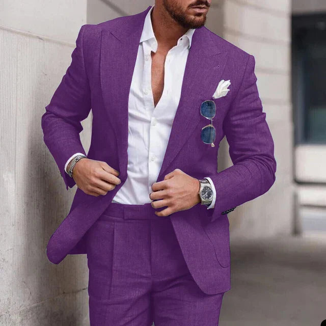 Levoire | Ensemble De Veste De Costume Simple Et De Pantalons Pour Hommes