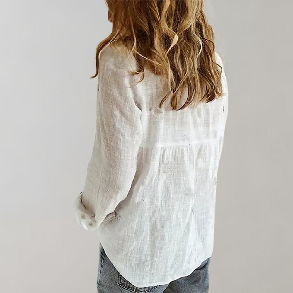 Levoire | Coupe Décontractée Manches Longues Chemise Boutonnée Vêtements Pour Dames