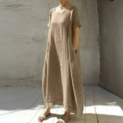 Levoire | Modèle Ample En Coton Robe Maxi Robe D'Été