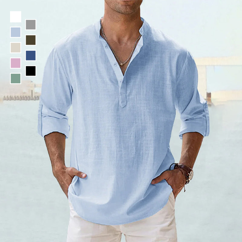Levoire | Demi Manches Demi Boutons Chemise D'Été Vêtements Pour Hommes