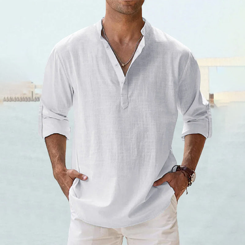 Levoire | Demi Manches Demi Boutons Chemise D'Été Vêtements Pour Hommes