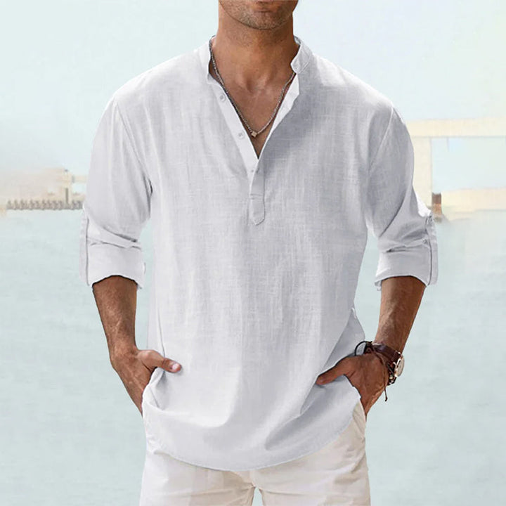 Levoire | Demi Manches Demi Boutons Chemise D'Été Vêtements Pour Hommes