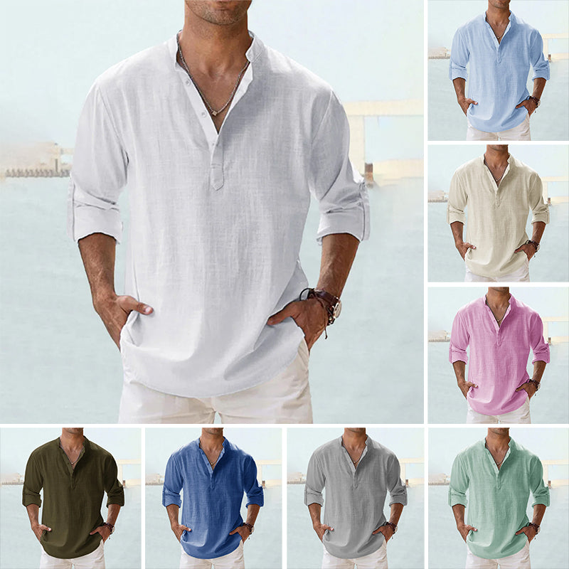 Levoire | Demi Manches Demi Boutons Chemise D'Été Vêtements Pour Hommes