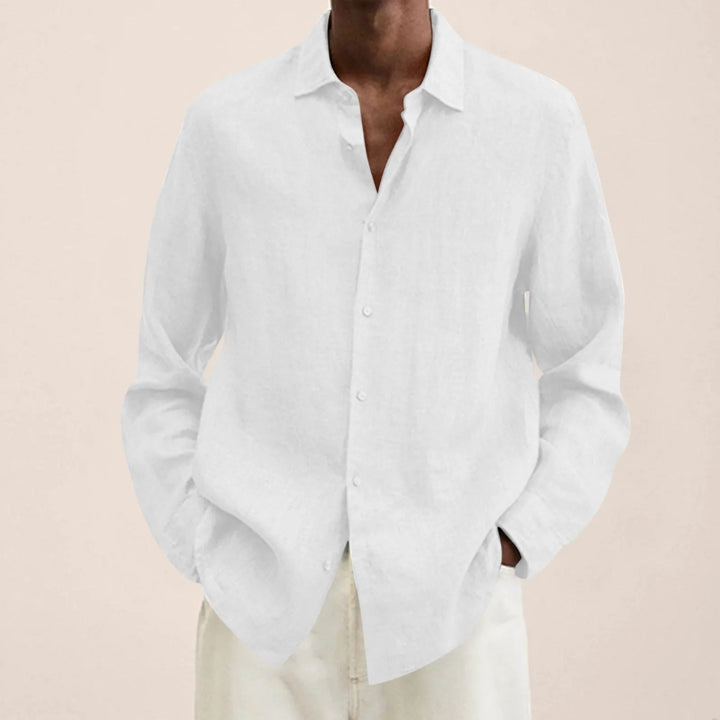 Levoire | Coton Modèle Décontracté Chemise À Boutons Vêtements Pour Hommes Blanc