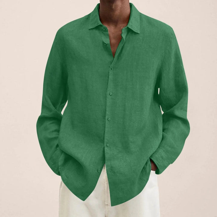 Levoire | Coton Modèle Décontracté Chemise À Boutons Vêtements Pour Hommes Vert