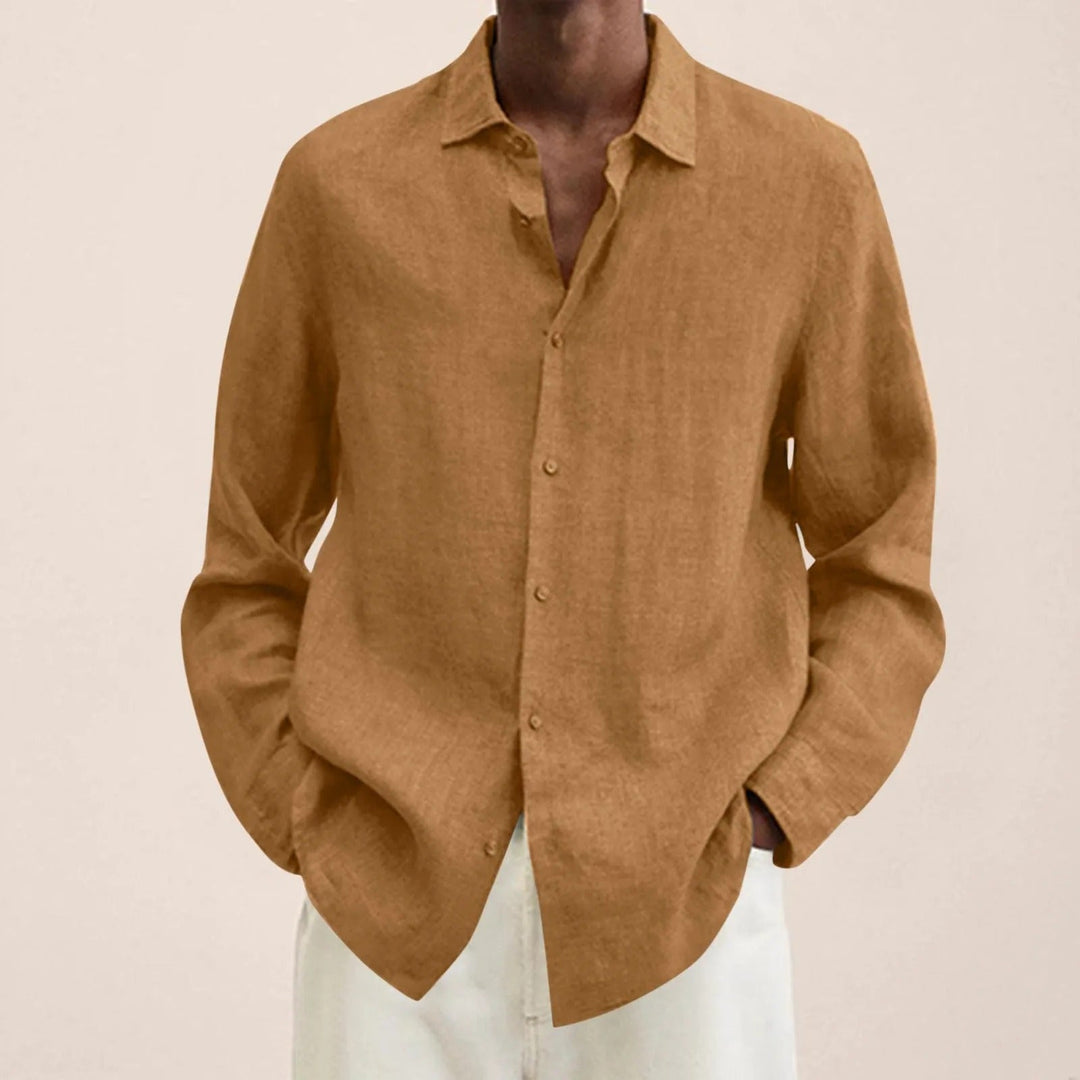 Levoire | Coton Modèle Décontracté Chemise À Boutons Vêtements Pour Hommes Khaki
