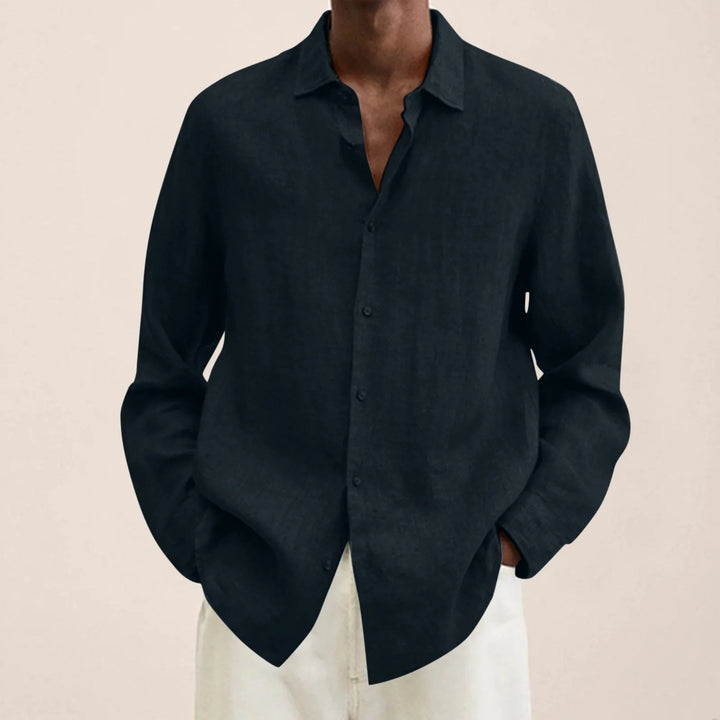 Levoire | Coton Modèle Décontracté Chemise À Boutons Vêtements Pour Hommes Marine