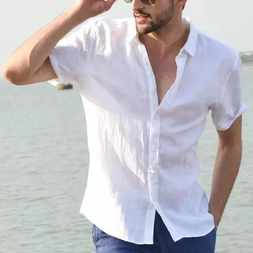 Levoire | Chemise À Manches Courtes Avec Boutonnière Pour Hommes
