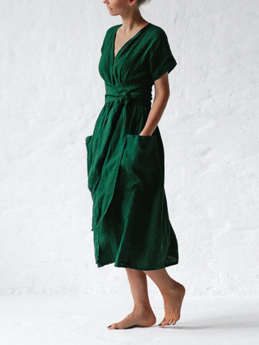 Levoire | Robe Portefeuille En Lin