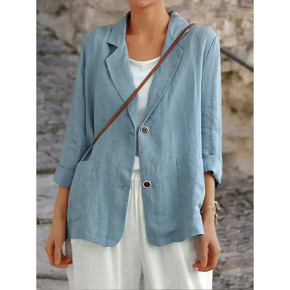 Levoire | Veste En Lin Pour Femmes Bleu