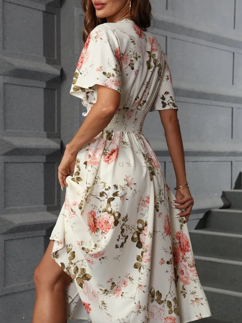 Levoire | Élégante Robe À Fleurs Pour Le Printemps Et L'Été