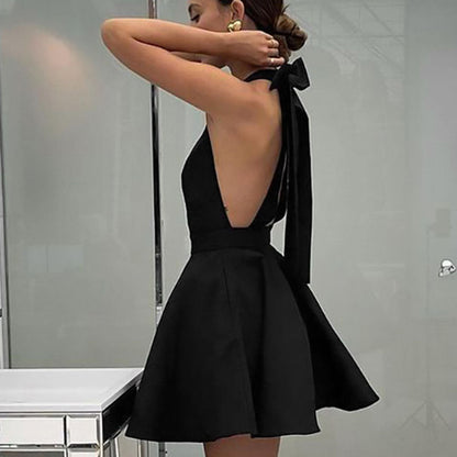 Levoire | Robe cocktail satin évasée