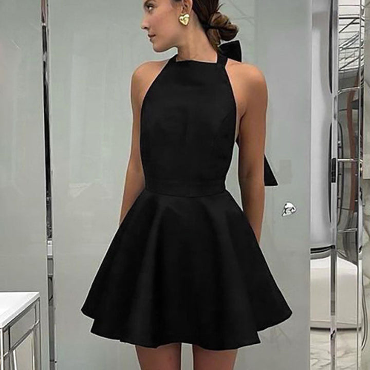 Levoire | Robe cocktail satin évasée
