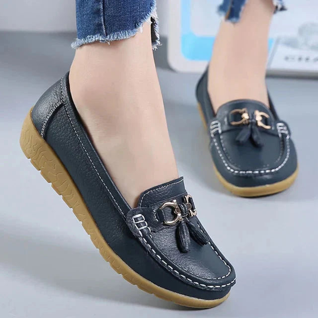 Levoire | Chaussures Slip-On Confortables Pour Femmes Bleu foncé