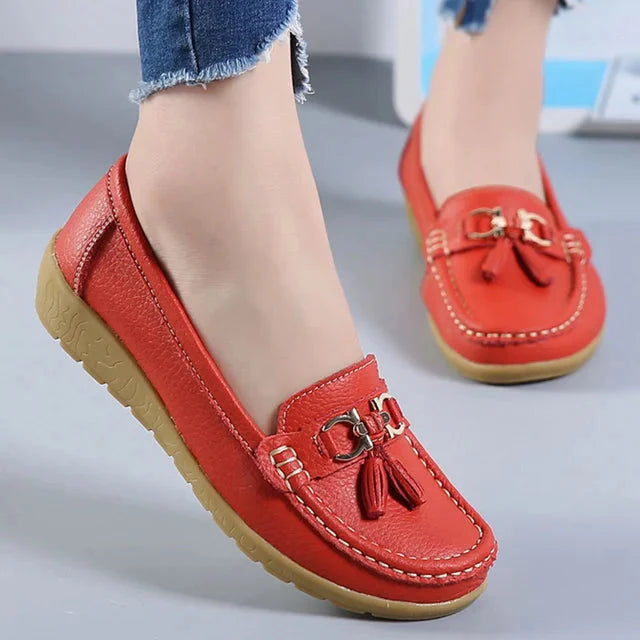 Levoire | Chaussures Slip-On Confortables Pour Femmes Rouge