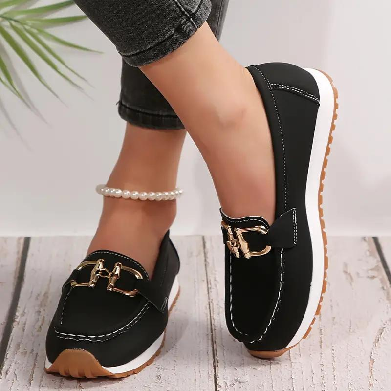 Levoire | Boucle Métallique Pantoufles Chaussures De Randonnée Chaussures Pour Femmes Noir