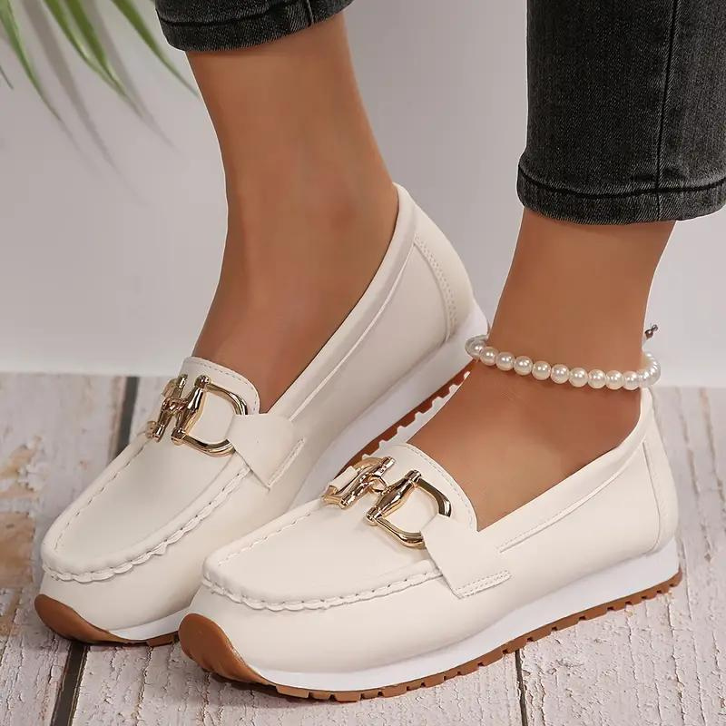 Levoire | Boucle Métallique Pantoufles Chaussures De Randonnée Chaussures Pour Femmes Blanc