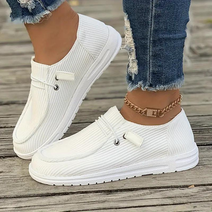 Levoire | Ballerines Légères Et Décontractées Pour Femmes Blanc
