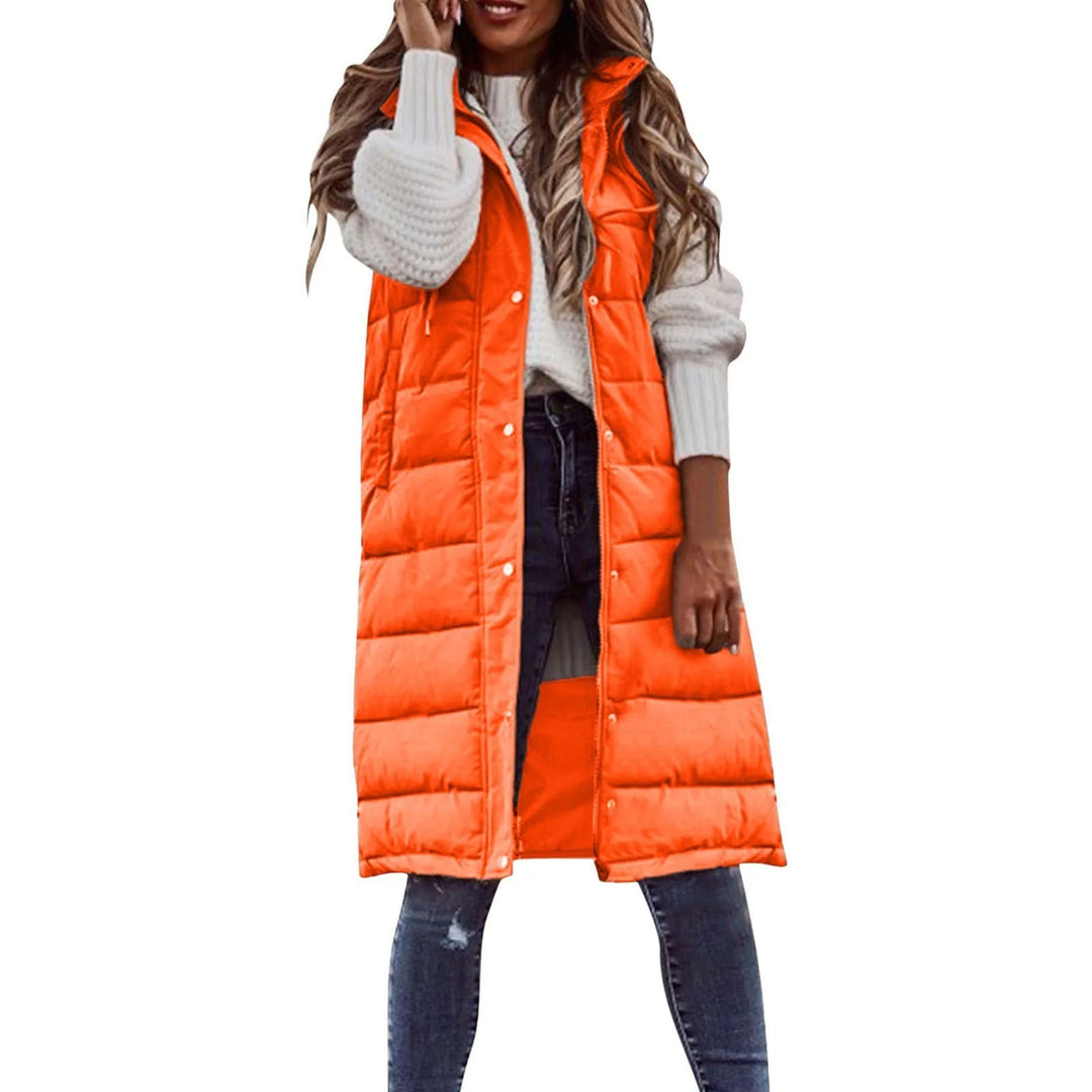 Levoire | Gilet Sans Manches Capuche Puffer Gilet Femme