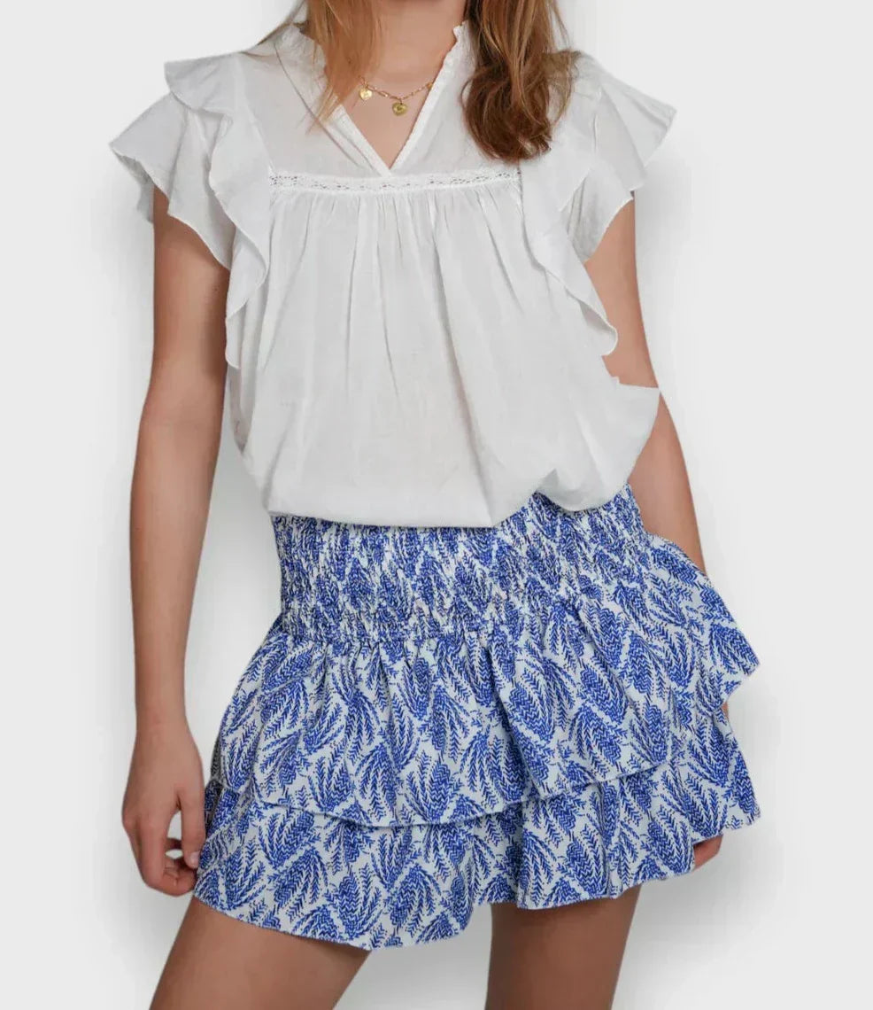 Levoire | Jupe Mini Imarteleva Élégante & Polyvalente Marina bleue
