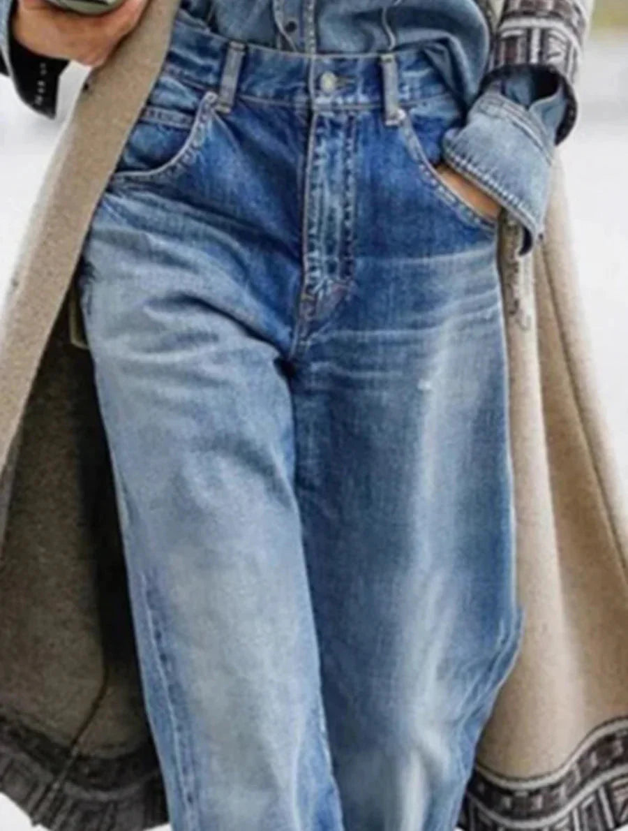 Levoire | Jeans Boyfriend Taille Haute Baggy Vêtements Pour Femmes
