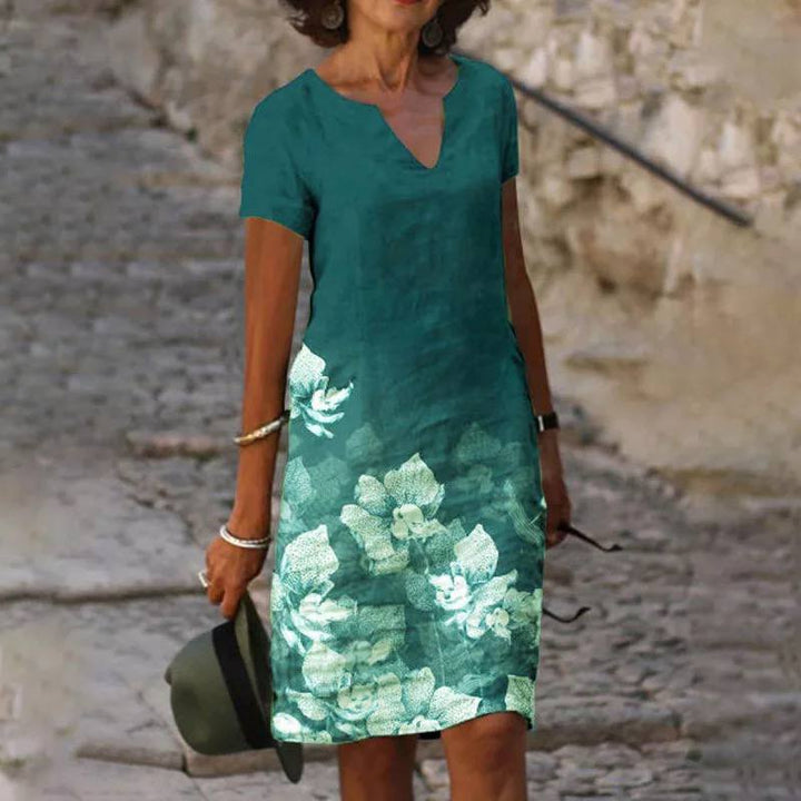 Levoire | Robe À Fleurs Pour Femmes Vert