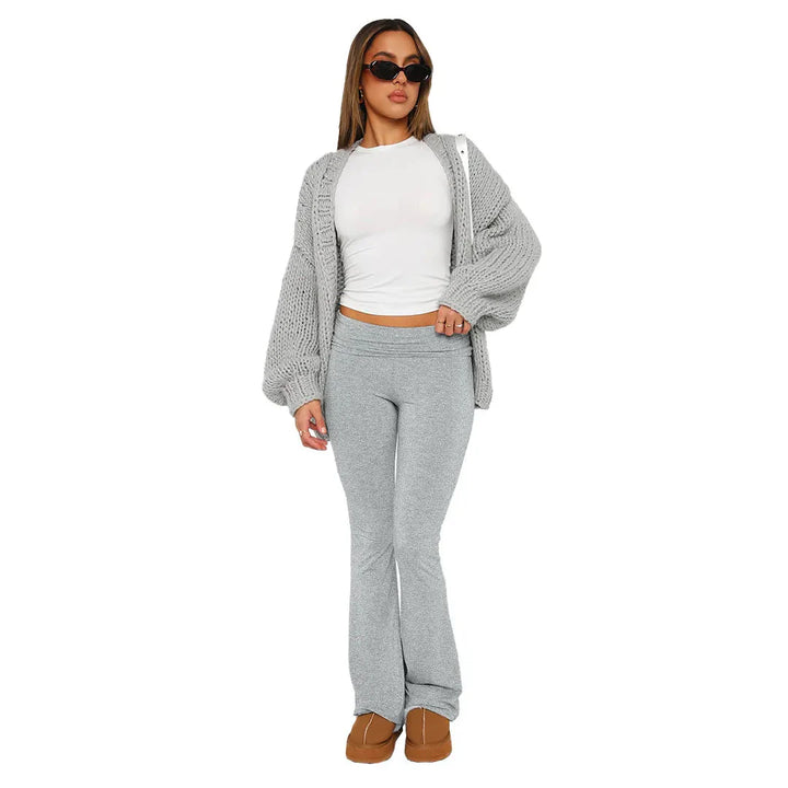 Levoire | Femmes Avec Manches Longues Et Pantalon Évasé En Coton Ensemble