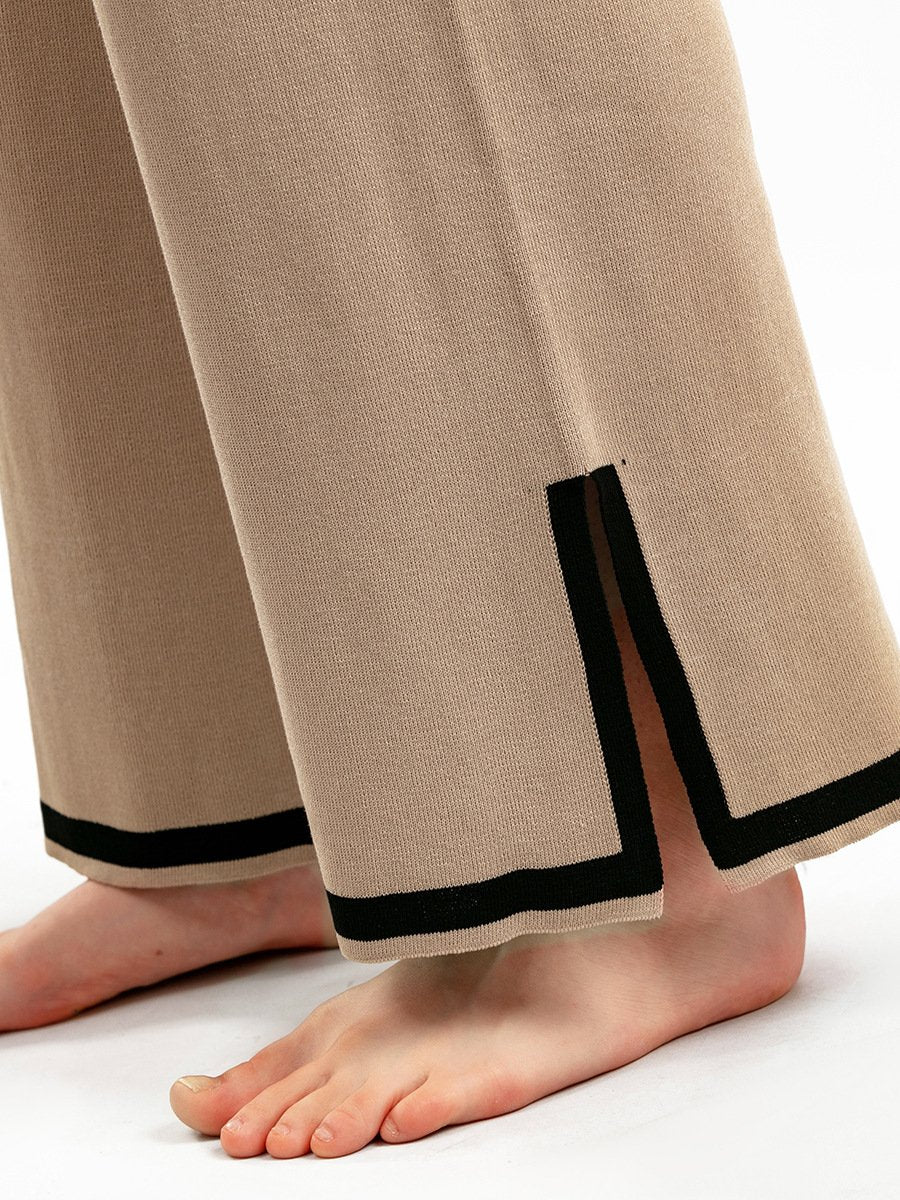 Levoire | Ensemble Deux Pièces Pour Femmes Avec Manches Courtes Et Pantalon Large