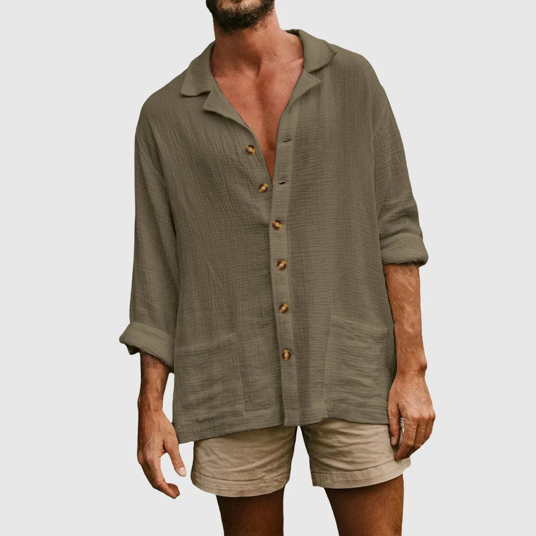 Levoire | Brise D'Île Chemise Vert olive