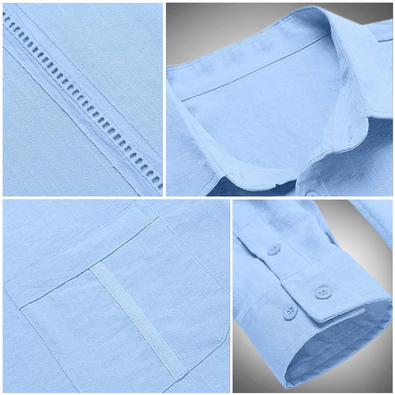 Levoire | Hommes Chemise Décontractée À Manches Longues À Boutons