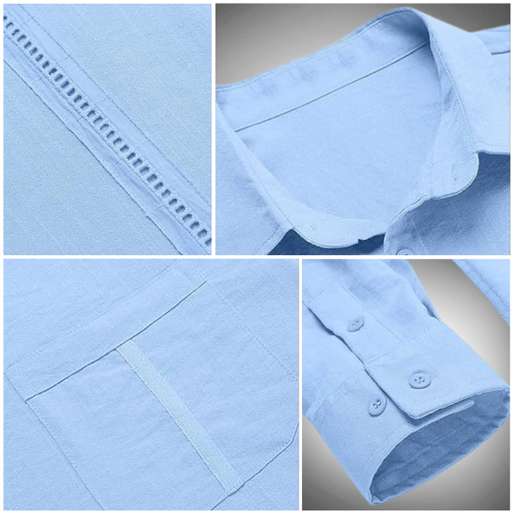 Levoire | Hommes Chemise Décontractée À Manches Longues À Boutons