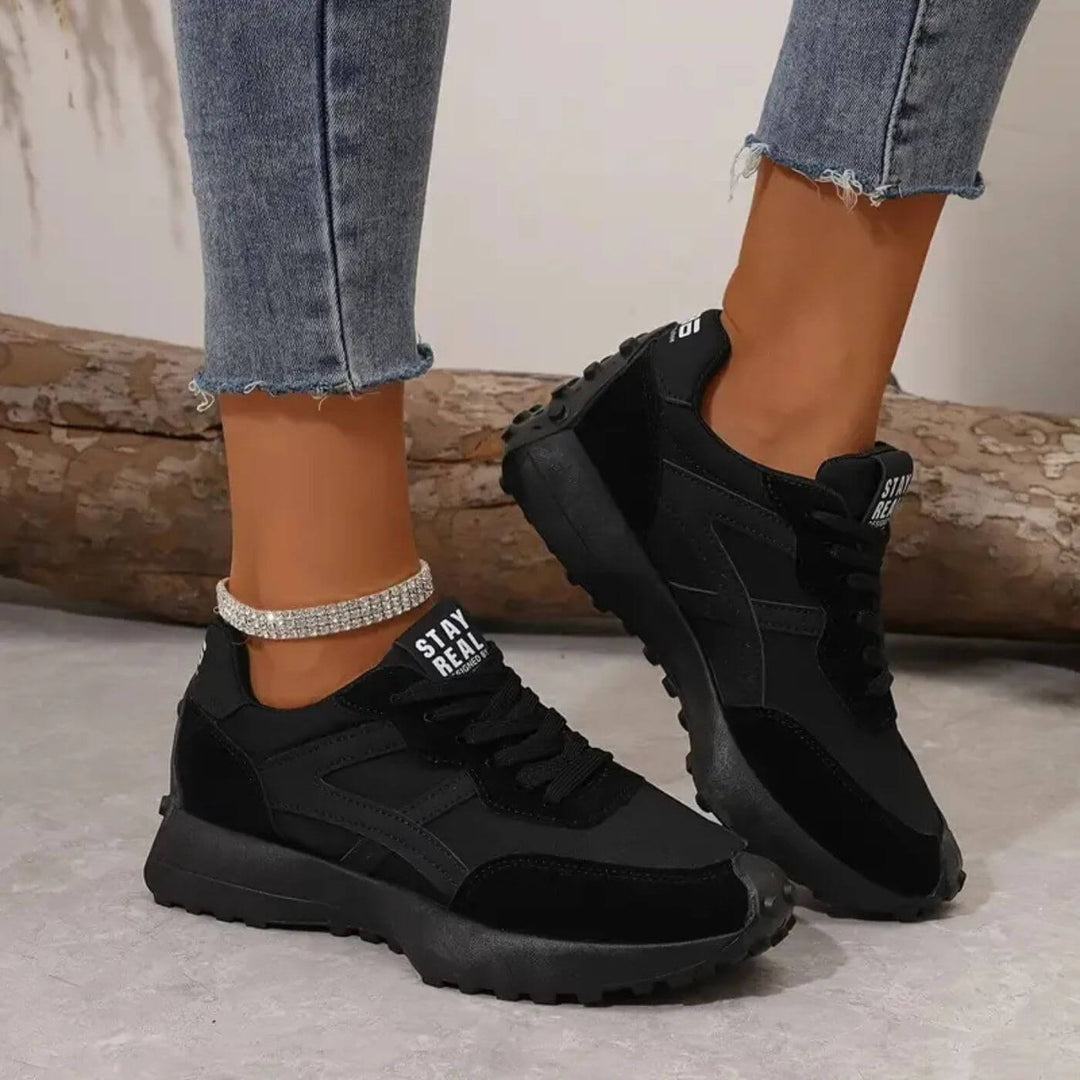 Levoire | Baskets Chunky Antidérapantes Stylées Pour Femmes Noir