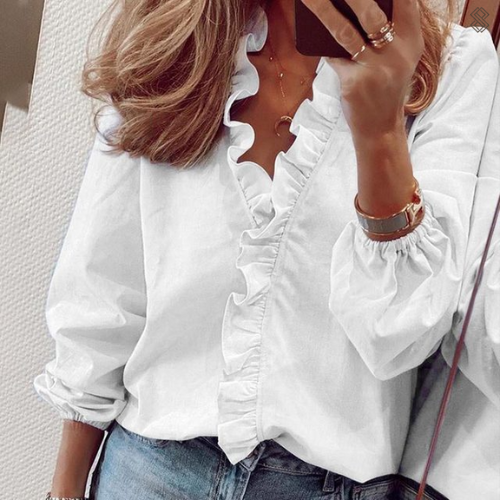 Levoire | Blouse En Lin D’Ete Pour Une Tenue Legère Et Stylee Blanc