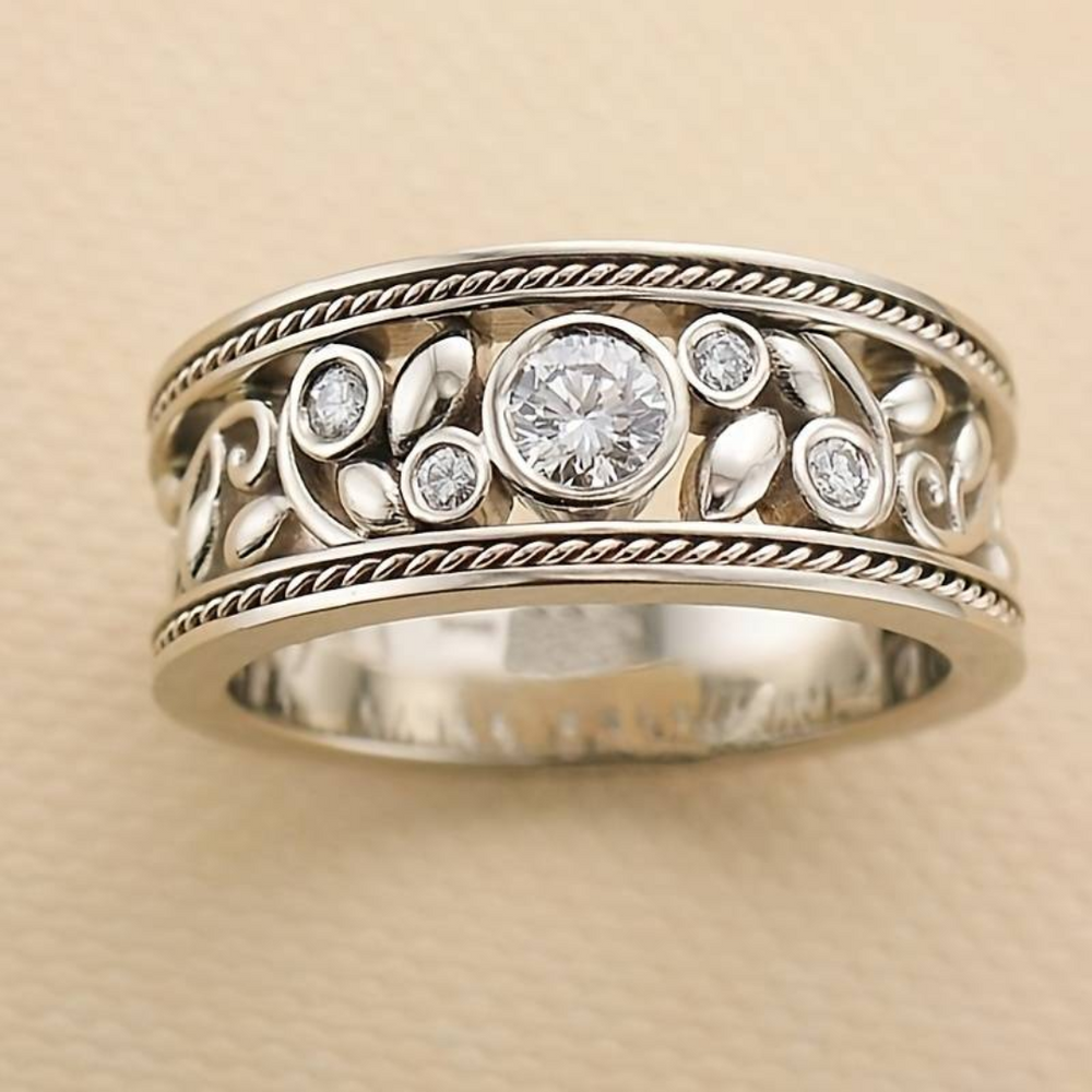 Levoire | Table À Vin Argent Et Bague En Zirconium Argent 10