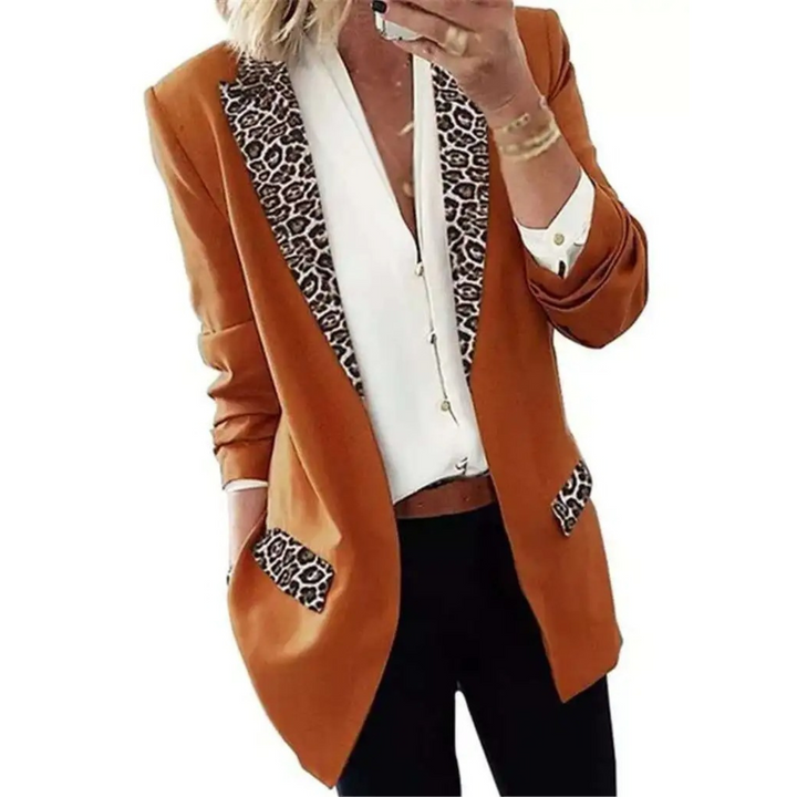 Levoire | Col Retourné Veste D'Été Longue Imperméable Orange