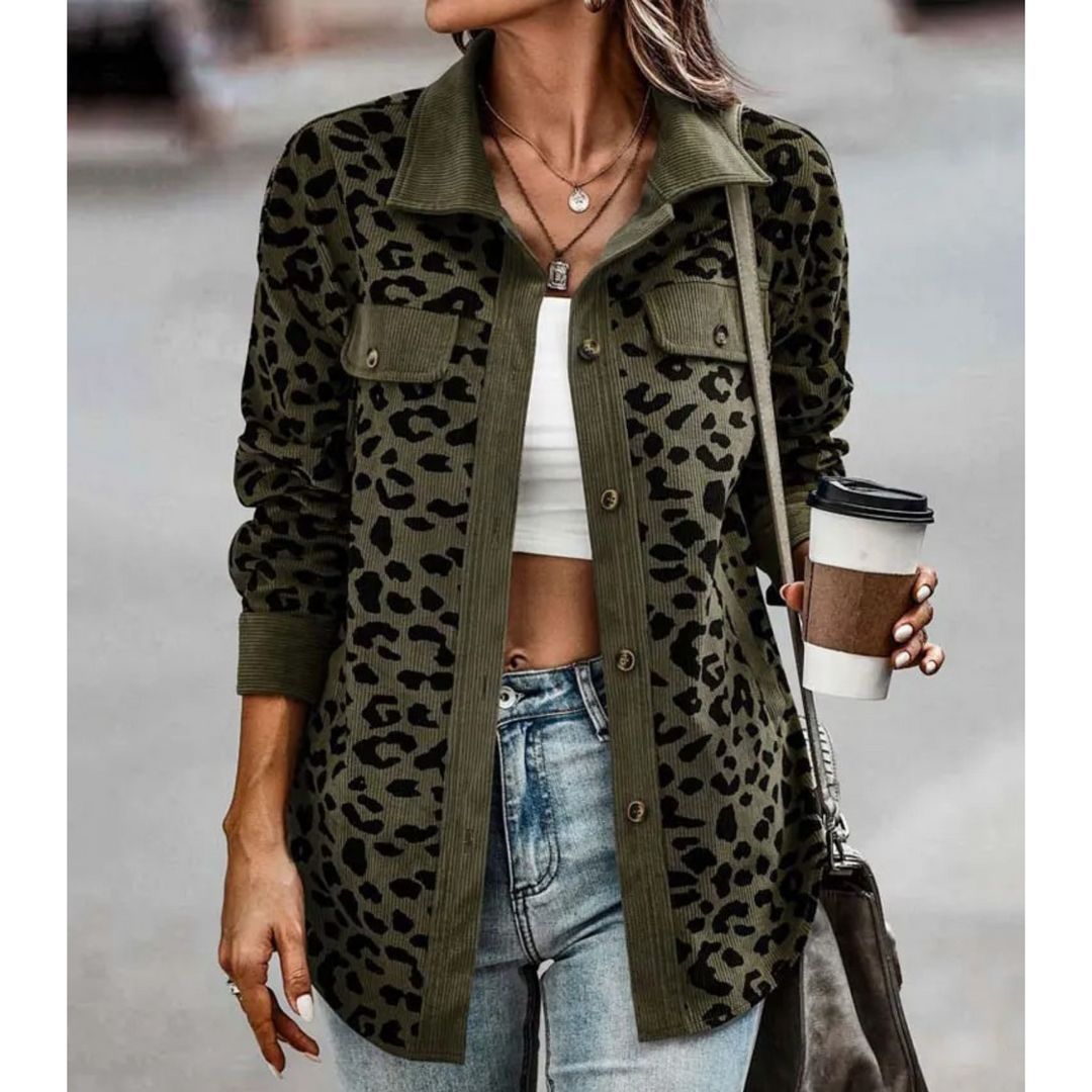 Levoire | Revers Long Manteau D'Été Vert