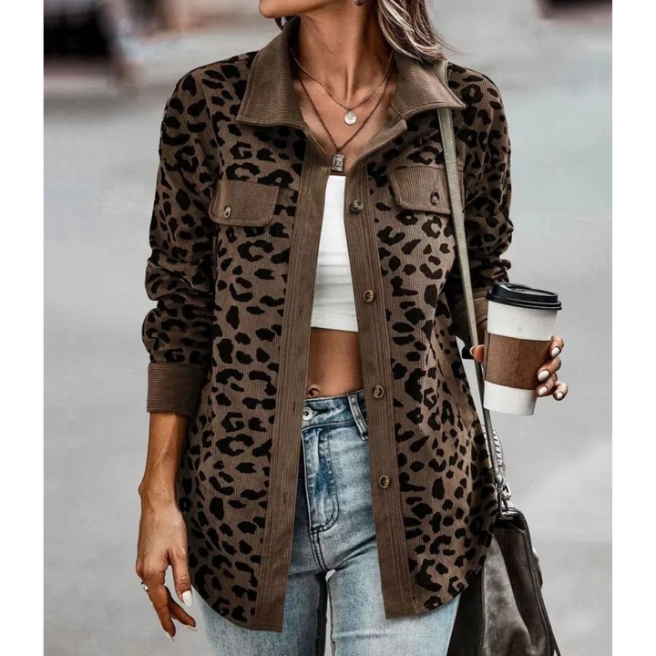 Levoire | Revers Long Manteau D'Été Café