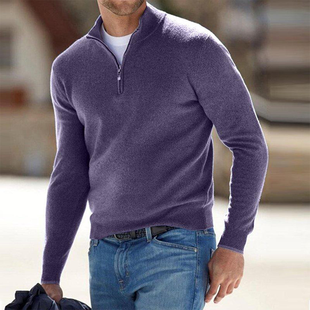 Levoire | Pull zippé élégant Lilas