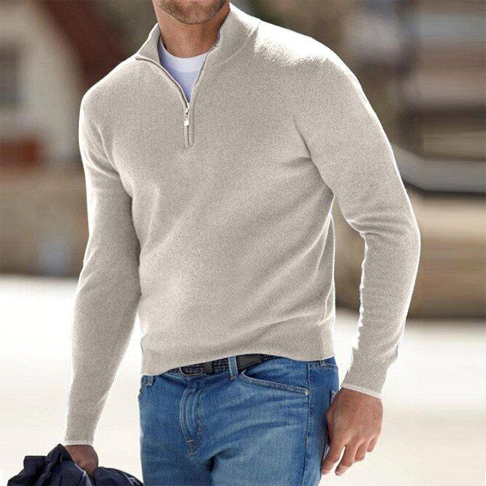 Levoire | Pull zippé élégant Beige