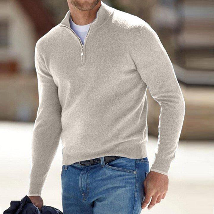Levoire | Pull zippé élégant Beige