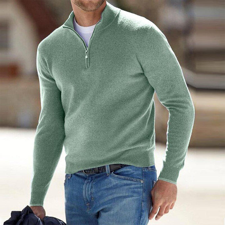 Levoire | Pull zippé élégant Vert