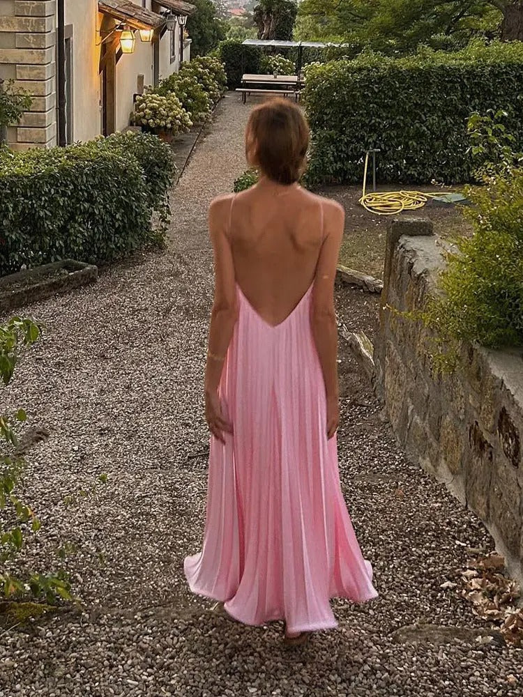 Levoire | Robe Halter Plissée Luxe