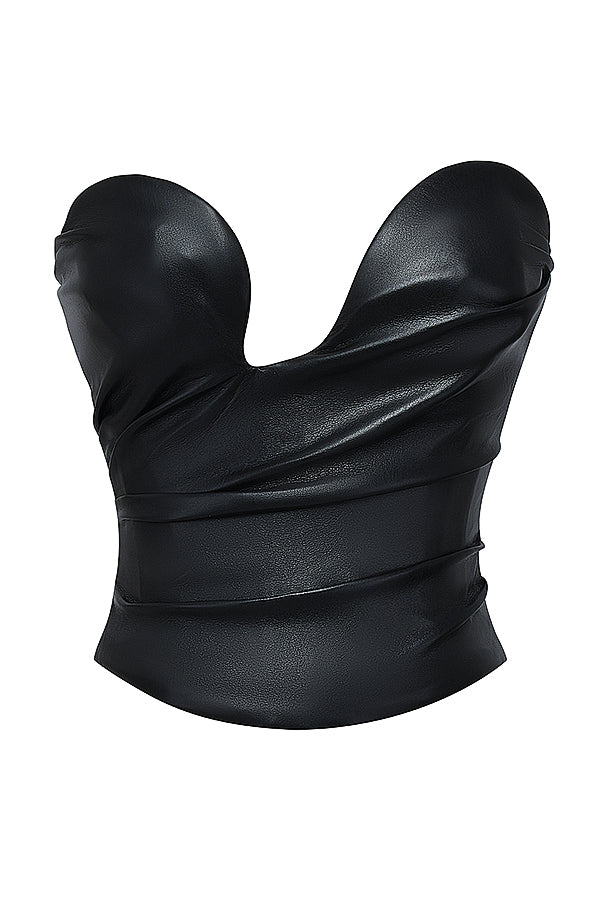 Levoire | Luxe Végétalien Cuir Corset Haut