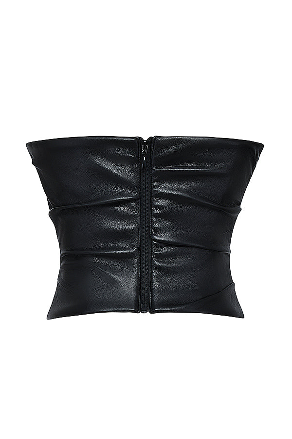 Levoire | Luxe Végétalien Cuir Corset Haut